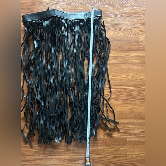 Black Fringe Skirt - Picture 4 of 6
